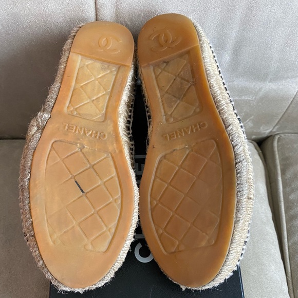 CHANEL Black Leather Espadrilles - Picture 3 of 3